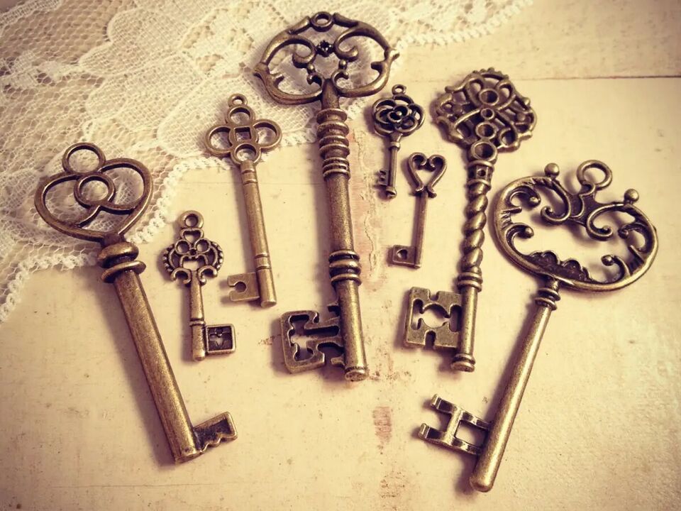 Amulets Golden Key Symbol of Power