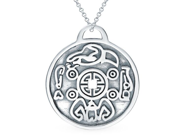 Silver Pendant - Amulet for Good Luck Wealth