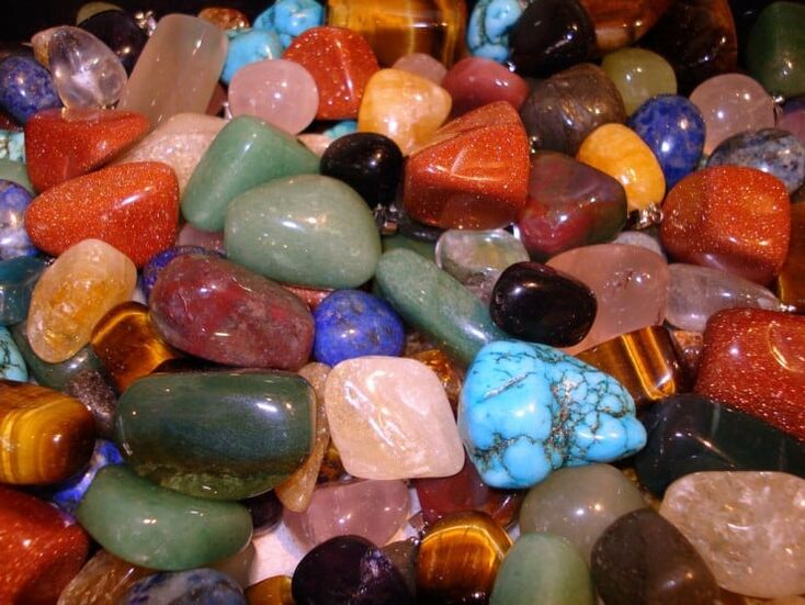 colored stone as a talisman of good luck