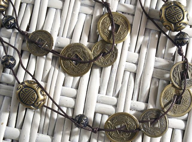 Chinese coins as money talismans